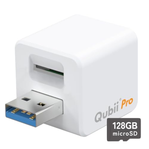 Amazon | Maktar Qubii Pro ホワイト (microSD 128GB付) 充電しながら